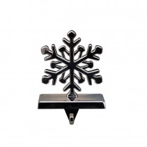 Silver Stocking Holder-Snowflak