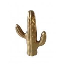 CERAMIC CACTUS GOLD COLOR
