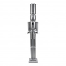 36inch wooden  Silver Soldier drummer Nutcracker