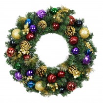 30 inch Christmas Wreath with Ornaments