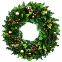32 inch Christmas Wreath with Ornaments