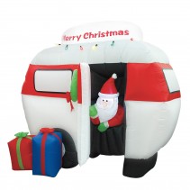 6.5FT Airblown Camper with Santa