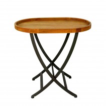Wooden Round Folding Tray