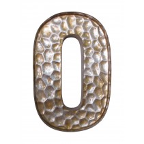Honeycomb Patterned Letter O