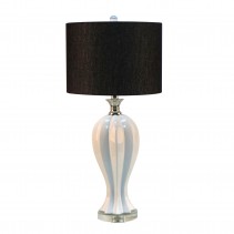 28.5 InchH Ceramic Table Lamp with Crystal Base