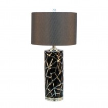 27.75 InchH Ceramic Table Lamp with Crystal Base