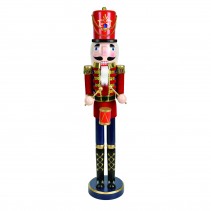 36 Inch Red  Nutcracker Drummer Soldier