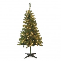 5FT Wood Trail Pine Pre Lit Artificial Christmas Tree