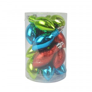 Set Of 15 Uneven Shape Christmas Ornament