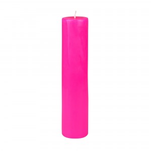 2 x 9 Inch Hot Pink Pillar Candle(8 pces)