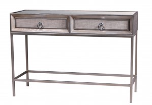 wooden 2 drawer console