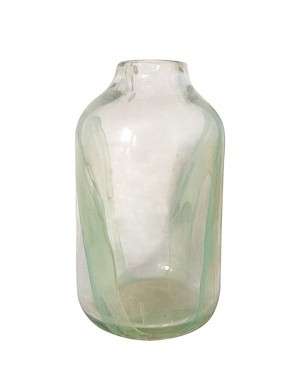 Saga 10.25 Inch Clear Glass Decorative Vase
