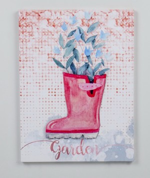 15.74 InchH pink  3D canvas wall art
