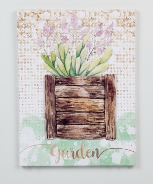 15.74 InchH brown  3D canvas wall art