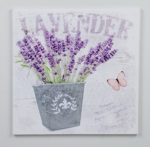 15.75 InchH purple 3D canvas wall art