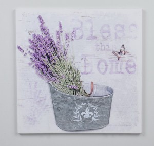 15.75 InchH purple 3D canvas wall art