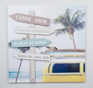 23.62 InchH pink 3D canvas wall art