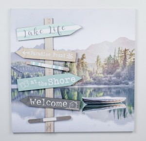 23.62 InchH pink 3D canvas wall art