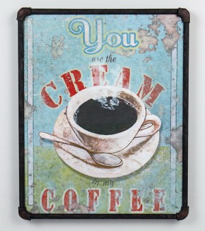 19.7 InchH white/black canvas wall art