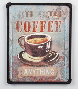 19.7 InchH white/black canvas wall art