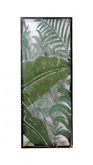 METAL WALL PLAQUE TROPICAL DESIGN