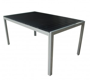 Black Faux Wood Table