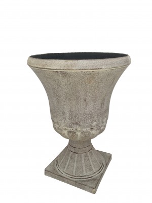 S/2 URN PLANTER WHITE WASH