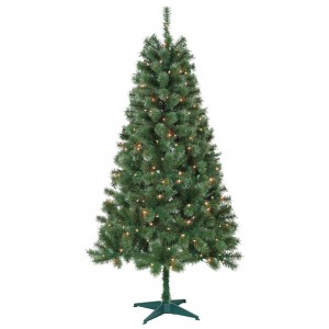 Aisling 6FT Sentiments Green Clear lights Tree