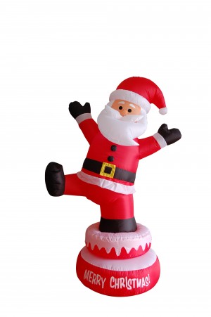 5' Inflatable Rotating Santa Claus