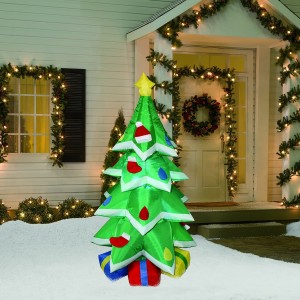 6FT Christmas Tree with Snow Inflatable 