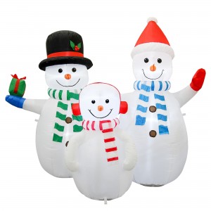 7FT Snowman Family Inflatable