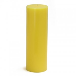 3 x 9 Inch Yellow Citronella Pillar Candle (12pcs/Case) Bulk