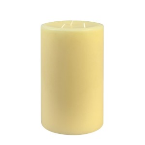 6 x 9 Inch Ivory Pillar Candle