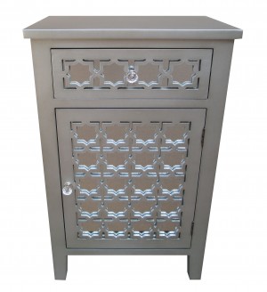 30 InchH Grey Wooden Console Table