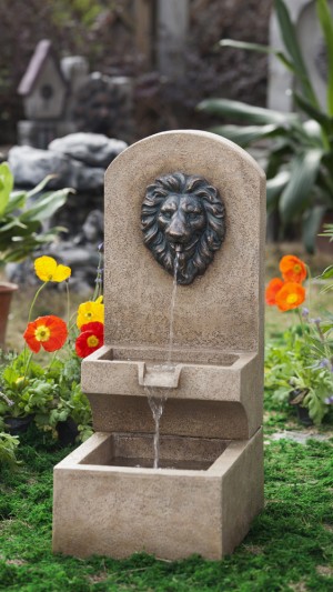 Lion Head Wall Tier Fountain