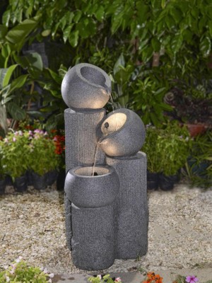 Multi-tier Bowls Fountain with Led Light