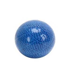 4.7 Inch Decorative Ceramic Spheres Blue