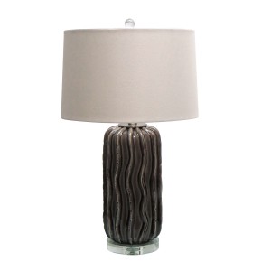 27.75 InchH Ceramic Table Lamp with Crystal Base