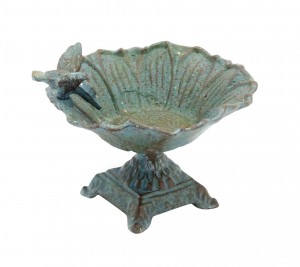 7 Inch Decoractive Bird Feeder Tray-Blue