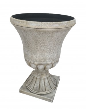 21.25 Inch Urn Planter in Antique Ivory