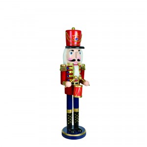 18 Inch Red  Nutcracker Drummer Soldier