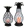 Clear Pineapple with LED Candle (Set of 2)