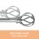 Sophie Adjustable Single Curtain Rod 28 Inch to 48 Inch-Antique Silver