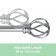 Sophie Adjustable Single Curtain Rod 84 Inch to 120 Inch-Antique Silver