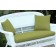 Sage Green Loveseat Cushion with Pillows