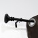 Scarlette Adjustable Single Curtain Rod 28 Inch to 48 Inch-Black