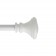 Scarlette Adjustable Single Curtain Rod 84 Inch to 120 Inch-White