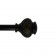 Kings Adjustable Single Curtain Rod 28 Inch to 48 Inch-Black