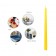 12 Inch Yellow Taper Candles (1 Dozen)