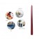 12 Inch Burgundy Taper Candles (144pcs/Case) Bulk